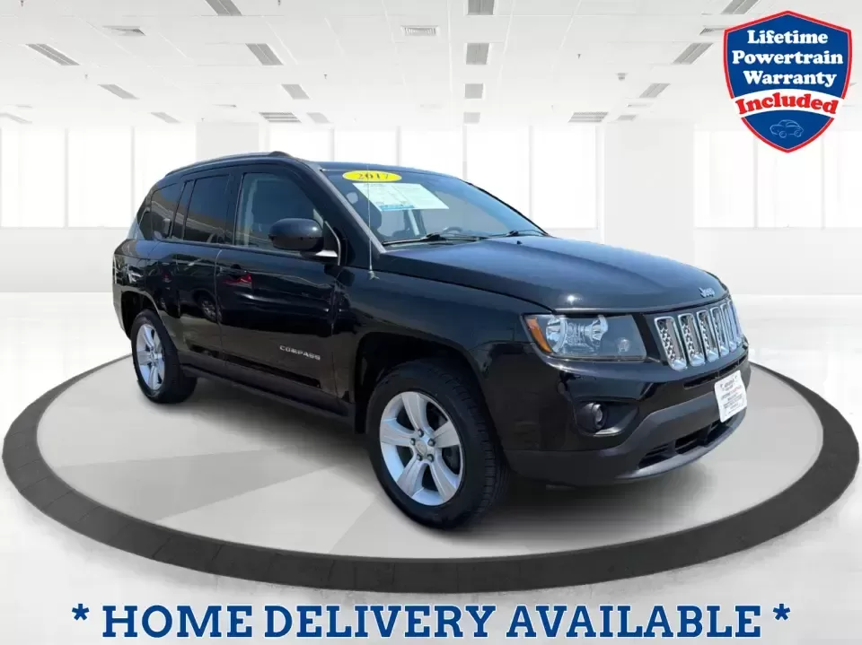 2017 Jeep Compass Latitude 4x4 (1C4NJDEB3HD) with an 2.4L I-4 DOHC engine, 6A transmission, located at 1230 East Main St, Xenia, OH, 45385, (937) 908-9800, 39.688026, -83.910172 - Ready for weekend escapes to John Bryan State Park, everyday school drop-offs, and confident winter commutes on US-35? This 2017 Jeep Compass Latitude 4x4 in Black Clearcoat is the kind of compact SUV that fits real life in Xenia, OH-easy to park around downtown, comfortable for long drives toward D - Photo#0