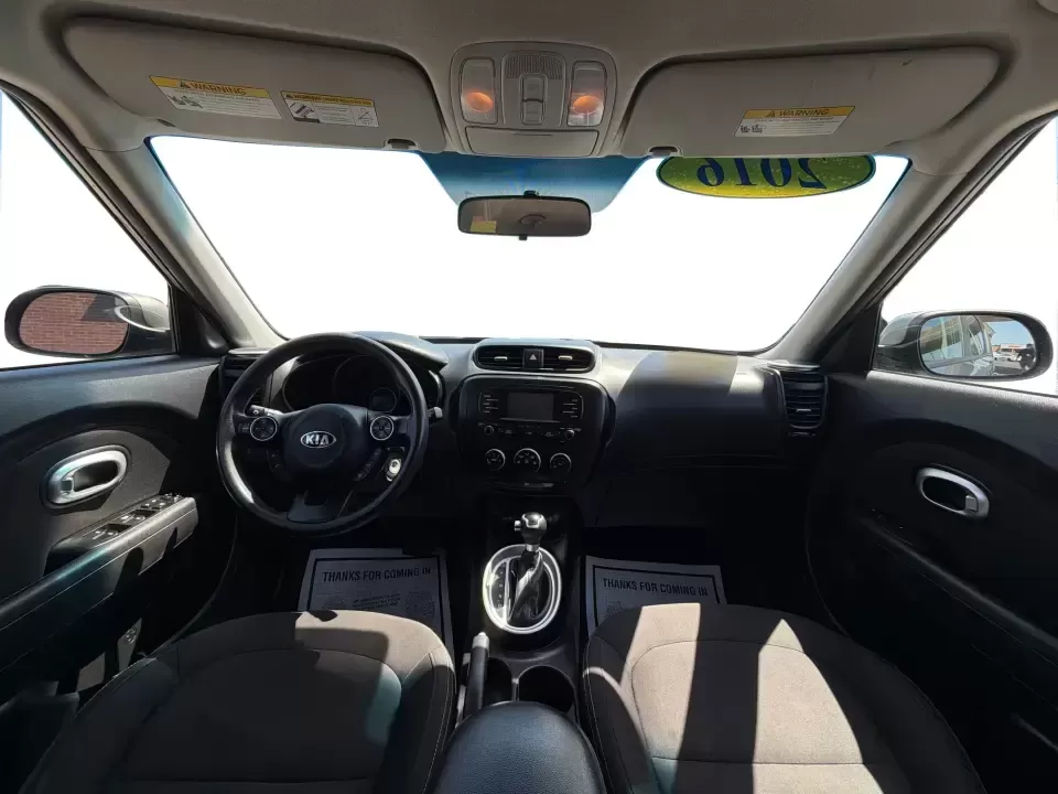 2016 Kia Soul Base (KNDJN2A27G7) with an 1.6L L4 DOHC 16V engine, 6A transmission, located at 4508 South Dixie Dr, Moraine, OH, 45439, (937) 908-9800, 39.689976, -84.218452 - Need a smart, city-friendly ride that fits tight parking spots in downtown Dayton, keeps up with your daily I75 commute, and still has the cargo flexibility for a Costco run or a weekend trip to Carillon Historical Park? This 2016 Kia Soul Base in gray delivers a practical, easygoing lifestyle-great - Photo#18