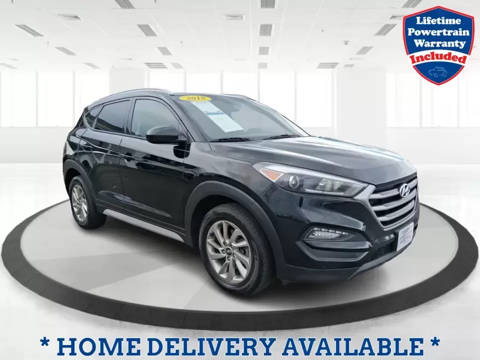 2018 Hyundai Tucson SEL (KM8J33A41JU) with an Nu 2L I-4 gasoline direct injection engine, 6A transmission, located at 880 E. National Road, Vandalia, OH, 45377, (937) 908-9800, 39.891918, -84.183594 - Picture your next week: an easy school drop-off, a smooth commute down US-35, and a weekend escape to Caesar Creek with enough room for coolers, strollers, or hiking gear. This 2018 Hyundai Tucson SEL is the kind of compact SUV that fits real life in Xenia-practical for growing families, comfortable - Photo#0