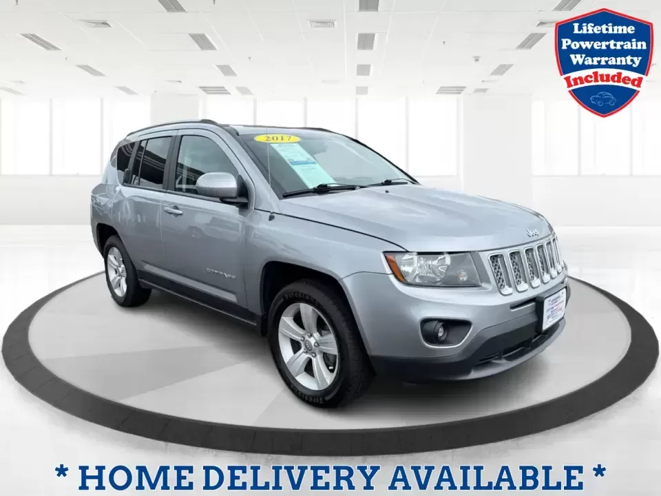 2017 Jeep Compass Latitude 4x4 (1C4NJDEB6HD) with an 2.4L I-4 DOHC engine, 6A transmission, located at 401 Woodman Dr, Riverside, OH, 45431, (937) 908-9800, 39.760899, -84.123421 - Weekday commute down Woodman Dr, weekend escapes to Eastwood MetroPark, and family errands around The Greene-this 2017 Jeep Compass Latitude 4x4 is built for the Riverside, Ohio lifestyle when you want SUV versatility without giving up everyday comfort. Finished in Billet Silver Metallic Clearcoat, - Photo#0