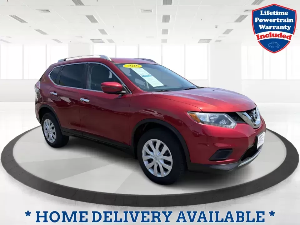 2016 Nissan Rogue S (JN8AT2MVXGW) with an 2.5L I-4 DOHC engine, CVT transmission, located at 1099 N County Rd 25A , Troy, OH, 45373, (937) 908-9800, 40.057079, -84.212883 - 2016 Nissan Rogue S - Photo#0