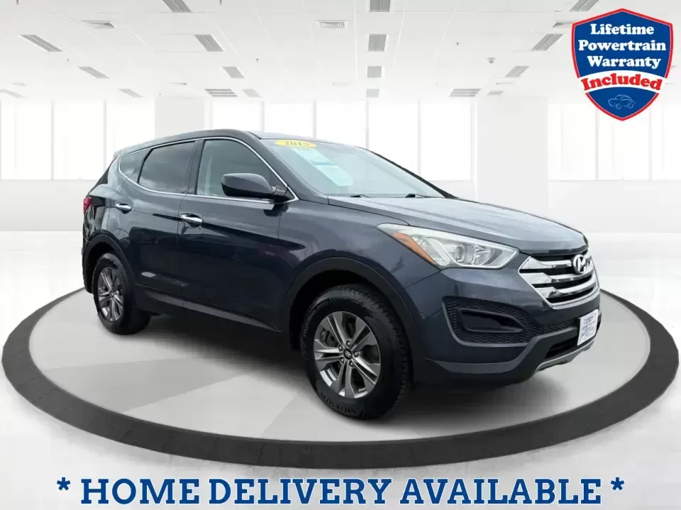 2015 Hyundai Santa Fe 2.4L (5XYZTDLB6FG) with an Theta II 2.4L I-4 gasoline direct injection engine, 6-Speed Automatic transmission, located at 401 Woodman Dr, Riverside, OH, 45431, (937) 908-9800, 39.760899, -84.123421 - Need one SUV that can handle school drop-offs, weekday commutes, and the occasional weekend escape to Eastwood MetroPark or a day trip down I-75? This 2015 Hyundai Santa Fe 2.4L in Mineral Gray fits that real-life rhythm with confident SUV versatility, family-friendly space, and comfort features tha - Photo#0