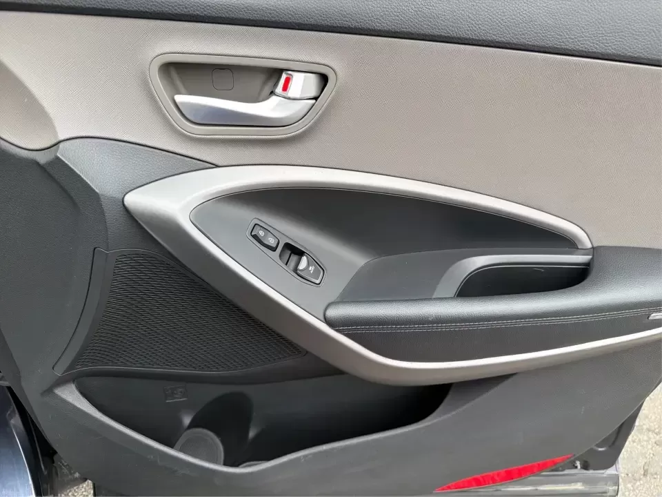 2015 Hyundai Santa Fe 2.4L (5XYZTDLB6FG) with an Theta II 2.4L I-4 gasoline direct injection engine, 6-Speed Automatic transmission, located at 401 Woodman Dr, Riverside, OH, 45431, (937) 908-9800, 39.760899, -84.123421 - Need one SUV that can handle school drop-offs, weekday commutes, and the occasional weekend escape to Eastwood MetroPark or a day trip down I-75? This 2015 Hyundai Santa Fe 2.4L in Mineral Gray fits that real-life rhythm with confident SUV versatility, family-friendly space, and comfort features tha - Photo#18