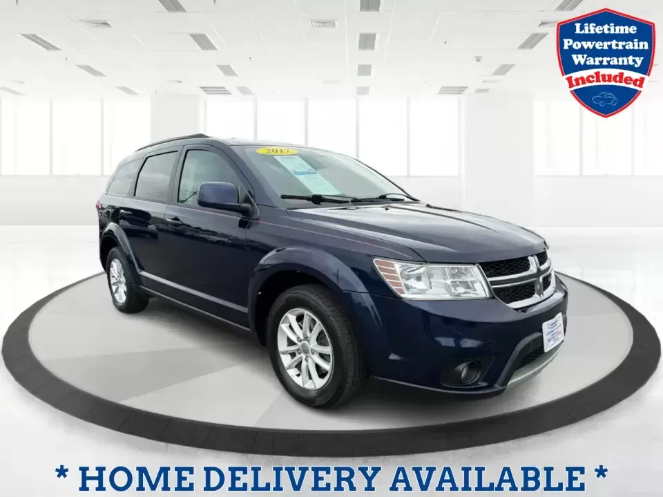 2017 Dodge Journey SXT AWD (3C4PDDBG4HT) with an Pentastar 3.6L V-6 DOHC engine, 6A transmission, located at 1099 N County Rd 25A , Troy, OH, 45373, (937) 908-9800, 40.057079, -84.212883 - Pack up the kids, cue up a playlist, and point your next weekend escape toward the open roads around Miami County-this 2017 Dodge Journey SXT AWD is the kind of SUV that fits real life. Whether you're shuttling to practice, commuting to Dayton, or planning a road trip up I75, the Journey's three-row - Photo#0