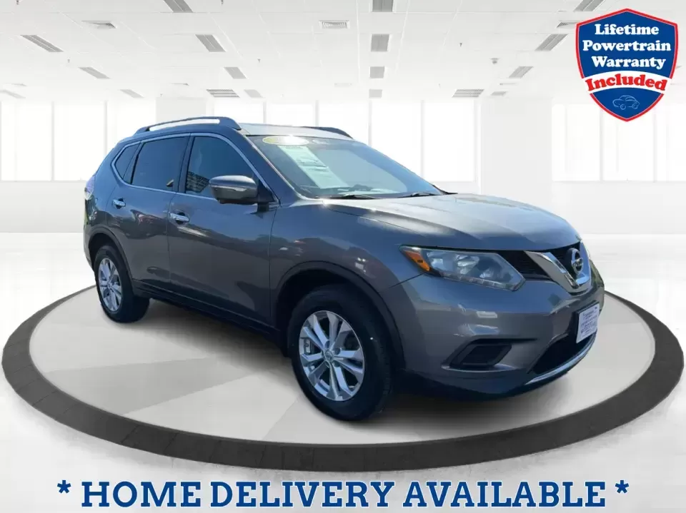 2015 Nissan Rogue SV (5N1AT2MVXFC) with an 2.5L I-4 DOHC engine, Continuously Variable Transmission transmission, located at 4508 South Dixie Dr, Moraine, OH, 45439, (937) 908-9800, 39.689976, -84.218452 - Whether you're juggling school drop-offs, commuting down I-75, or planning a weekend escape to Cox Arboretum or the RiverScape MetroPark, this 2015 Nissan Rogue SV is the kind of compact SUV that fits real life in Moraine. With available all-weather capability, flexible seating, and everyday comfort - Photo#0