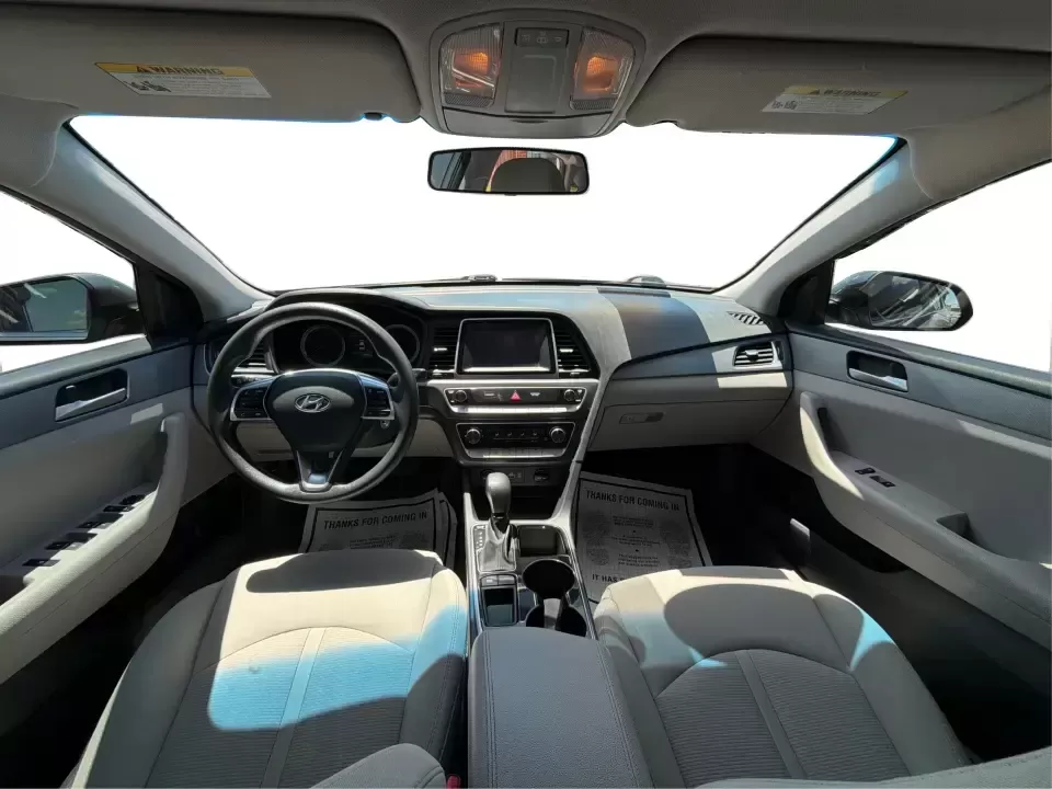 2018 Hyundai Sonata ECO (5NPE24AA3JH) with an 1.6L I-4 gasoline direct injection engine, 7A transmission, located at 1951 S Dayton Lakeview Rd., New Carlisle, OH, 45344, (937) 908-9800, 39.890999, -84.050255 - Need a smart, efficient sedan that can handle a busy weekday commute to Dayton, quick school drop-offs, and the occasional weekend run to Springfield without draining your budget? This 2018 Hyundai Sonata ECO in sleek Machine Gray is an ideal fit for drivers who want comfort, tech, and fuel-friendly - Photo#22