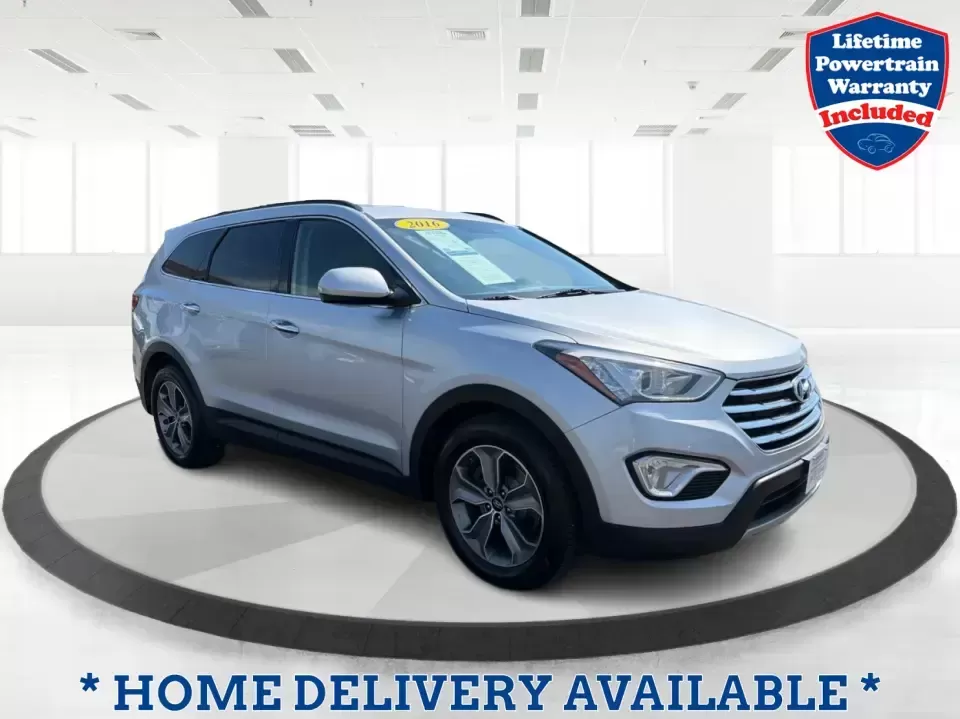 2016 Hyundai Santa Fe SE (KM8SMDHF5GU) with an 3.3L V-6 gasoline direct injection engine, 6A transmission, located at 1184 Kauffman Ave, Fairborn, OH, 45324, (937) 908-9800, 39.807072, -84.030914 - Whether you're hauling kids to practice, commuting to Wright-Patterson AFB, or packing up for a weekend getaway to John Bryan State Park, this 2016 Hyundai Santa Fe SE is built for real-life Ohio schedules. With three-row versatility, confident traction for changing weather, and comfort features tha - Photo#0