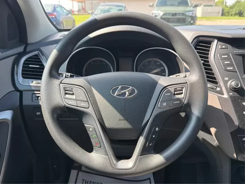 2016 Hyundai Santa Fe SE (KM8SMDHF5GU) with an 3.3L V-6 gasoline direct injection engine, 6A transmission, located at 1184 Kauffman Ave, Fairborn, OH, 45324, (937) 908-9800, 39.807072, -84.030914 - Whether you're hauling kids to practice, commuting to Wright-Patterson AFB, or packing up for a weekend getaway to John Bryan State Park, this 2016 Hyundai Santa Fe SE is built for real-life Ohio schedules. With three-row versatility, confident traction for changing weather, and comfort features tha - Photo#16
