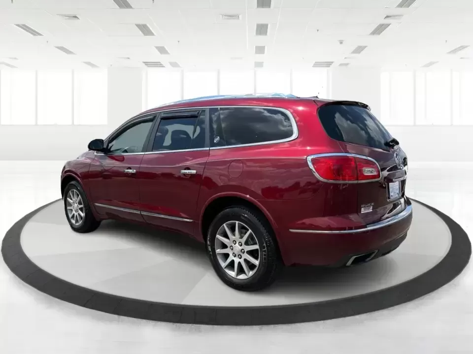 2015 Buick Enclave Leather AWD (5GAKVBKD9FJ) with an 3.6L V6 DOHC 24V engine, 6-Speed Automatic Overdrive transmission, located at 4508 South Dixie Dr, Moraine, OH, 45439, (937) 908-9800, 39.689976, -84.218452 - Road-trip weekends to Hueston Woods, school drop-offs around West Carrollton, and daily commutes up I75 feel a lot easier when your SUV has real space, comfort, and confidence in every season. This 2015 Buick Enclave Leather in stunning Crimson Red Tintcoat is built for busy families, carpool captai - Photo#4