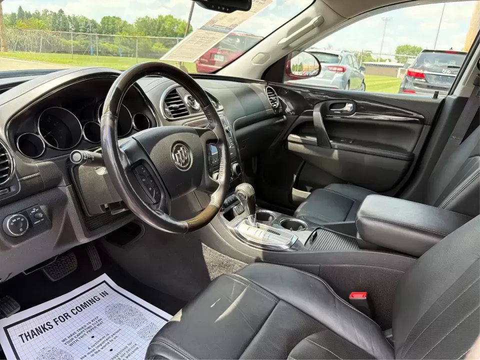 2015 Buick Enclave Leather AWD (5GAKVBKD9FJ) with an 3.6L V6 DOHC 24V engine, 6-Speed Automatic Overdrive transmission, located at 4508 South Dixie Dr, Moraine, OH, 45439, (937) 908-9800, 39.689976, -84.218452 - Road-trip weekends to Hueston Woods, school drop-offs around West Carrollton, and daily commutes up I75 feel a lot easier when your SUV has real space, comfort, and confidence in every season. This 2015 Buick Enclave Leather in stunning Crimson Red Tintcoat is built for busy families, carpool captai - Photo#9