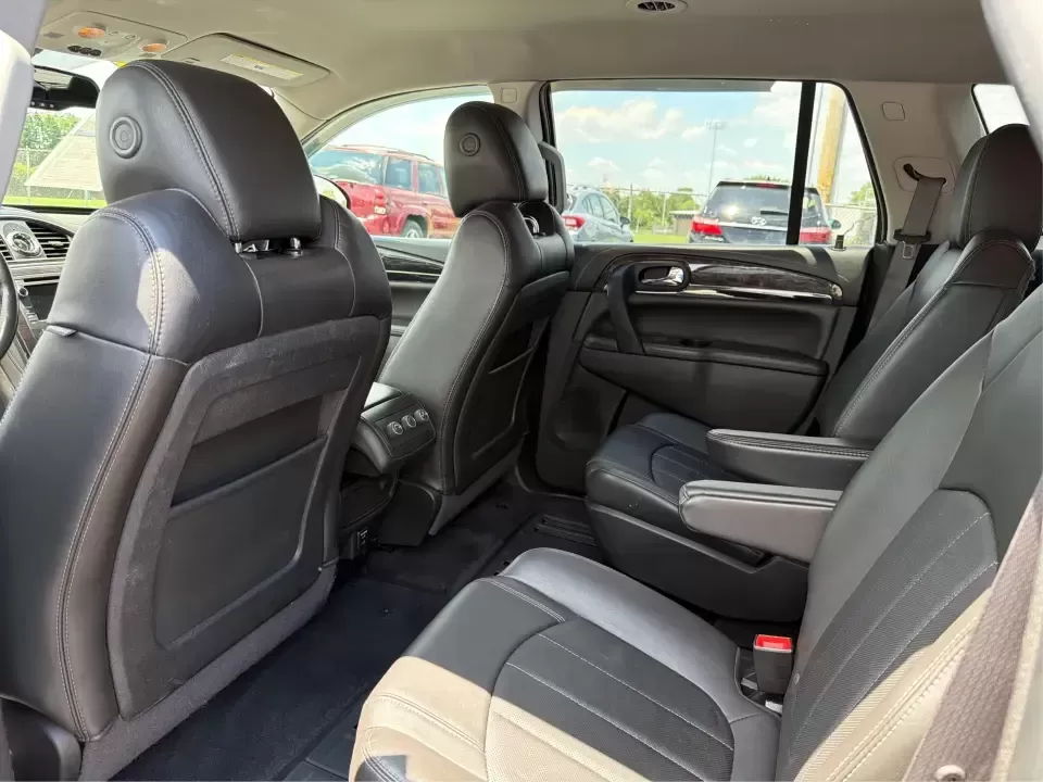 2015 Buick Enclave Leather AWD (5GAKVBKD9FJ) with an 3.6L V6 DOHC 24V engine, 6-Speed Automatic Overdrive transmission, located at 4508 South Dixie Dr, Moraine, OH, 45439, (937) 908-9800, 39.689976, -84.218452 - Road-trip weekends to Hueston Woods, school drop-offs around West Carrollton, and daily commutes up I75 feel a lot easier when your SUV has real space, comfort, and confidence in every season. This 2015 Buick Enclave Leather in stunning Crimson Red Tintcoat is built for busy families, carpool captai - Photo#10