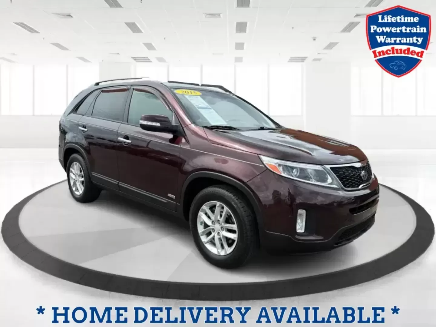 2015 Kia Sorento LX (5XYKTCA66FG) with an 2.4L I-4 gasoline direct injection engine, 6-Speed Automatic transmission, located at 401 Woodman Dr, Riverside, OH, 45431, (937) 908-9800, 39.760899, -84.123421 - Pack up the kids, load the cooler, and point the GPS toward your next weekend escape-this 2015 Kia Sorento LX in Dark Cherry is the kind of practical SUV that fits real-life routines in Riverside, Ohio. Whether you're juggling school drop-offs, commuting down I-675, or heading out for a day at Caril - Photo#0