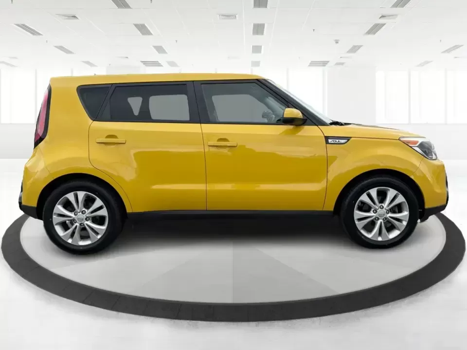 2016 Kia Soul + (KNDJP3A5XG7) with an 2L I-4 gasoline direct injection engine, 6A transmission, located at 401 Woodman Dr, Riverside, OH, 45431, (937) 908-9800, 39.760899, -84.123421 - Busy commute on I-75, quick errands around Riverside, or a weekend run to Carillon Historical Park and the Dayton riverfront-this 2016 Kia Soul + is the kind of small hatchback that fits real life. With its easy-to-park size, flexible cargo area, and standout Solar Yellow paint, it's a smart pick fo - Photo#1