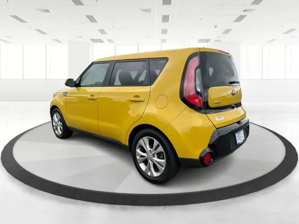 2016 Kia Soul + (KNDJP3A5XG7) with an 2L I-4 gasoline direct injection engine, 6A transmission, located at 401 Woodman Dr, Riverside, OH, 45431, (937) 908-9800, 39.760899, -84.123421 - Busy commute on I-75, quick errands around Riverside, or a weekend run to Carillon Historical Park and the Dayton riverfront-this 2016 Kia Soul + is the kind of small hatchback that fits real life. With its easy-to-park size, flexible cargo area, and standout Solar Yellow paint, it's a smart pick fo - Photo#4