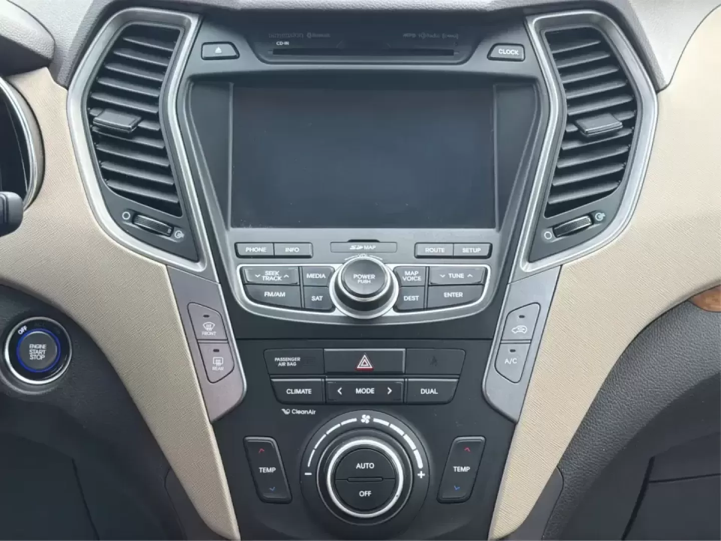 2016 Hyundai Santa Fe 2.4L (5XYZU3LB5GG) with an Theta II 2.4L I-4 gasoline direct injection engine, 6-Speed Automatic transmission, located at 1951 S Dayton Lakeview Rd., New Carlisle, OH, 45344, (937) 908-9800, 39.890999, -84.050255 - Load up the family, point the hood toward a weekend at John Bryan State Park, or make the daily commute from Xenia to Beavercreek feel more comfortable-this 2016 Hyundai Santa Fe 2.4L is the kind of SUV that fits real life. With three-row versatility in a right-sized footprint, it's ideal for school - Photo#13