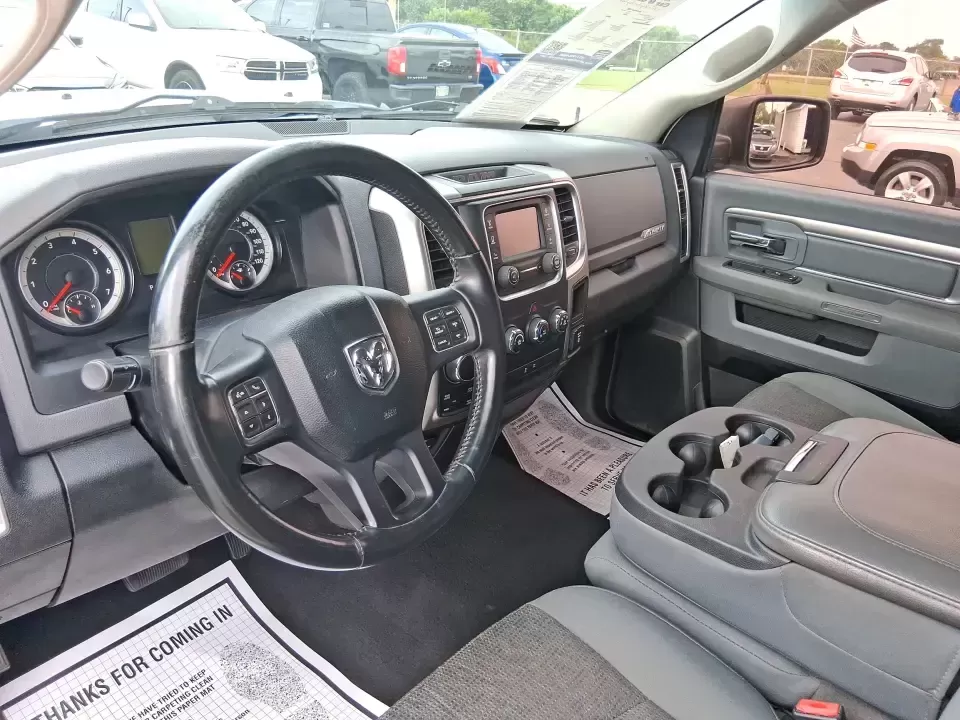 2016 Ram 1500 Big Horn (1C6RR7GTXGS) with an 5.7L V8 OHV 16V engine, 6A transmission, located at 4508 South Dixie Dr, Moraine, OH, 45439, (937) 908-9800, 39.689976, -84.218452 - Need a truck that can handle weekday work, weekend towing, and family errands without feeling like a stripped-down fleet vehicle? This 2016 Ram 1500 Big Horn Quad Cab in Bright White Clearcoat is built for real life in Moraine-whether you're hauling gear down South Dixie Drive, heading toward I-75 f - Photo#9