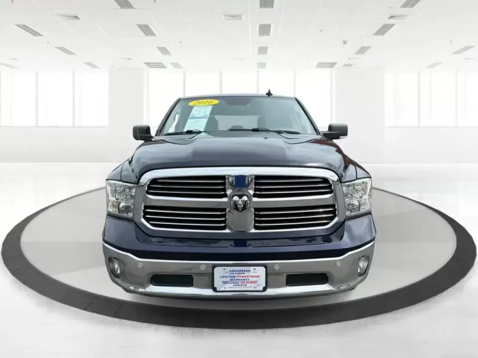 2016 Ram 1500 Big Horn (3C6RR7LT3GG) with an 5.7L V8 OHV 16V engine, 6A transmission, located at 401 Woodman Dr, Riverside, OH, 45431, (937) 908-9800, 39.760899, -84.123421 - Weekend projects, lake-day getaways, and winter commutes across the Miami Valley all get easier when you've got a full-size 4x4 that can haul, tow, and keep everyone comfortable. This **2016 Ram 1500 Big Horn Crew Cab 4WD** in eye-catching **True Blue Pearlcoat** is built for the Riverside, OH lifes - Photo#7