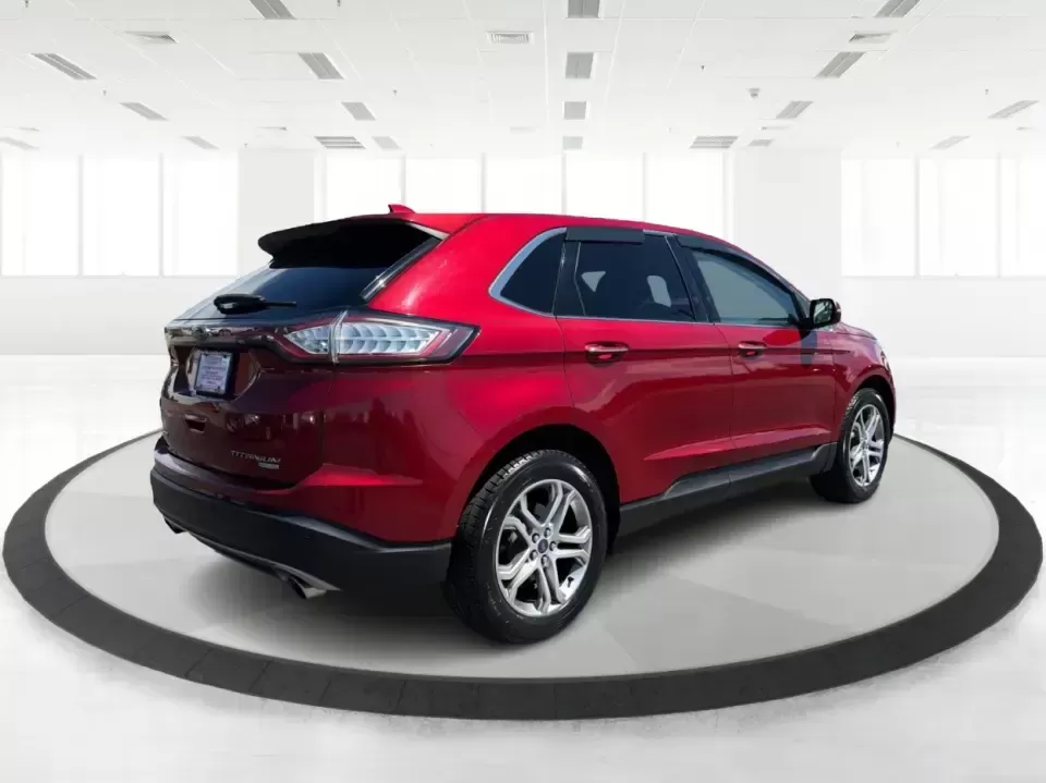 2016 Ford Edge Titanium (2FMPK3K93GB) with an 2.0L L4 DOHC 16V engine, 6A transmission, located at 880 E. National Road, Vandalia, OH, 45377, (937) 908-9800, 39.891918, -84.183594 - Picture your next road trip weekend: a comfortable SUV that can handle the daily school run, the long commute up I75, and a quick escape to the National Museum of the U.S. Air Force-without feeling like you're roughing it. This 2016 Ford Edge Titanium is built for real life in Vandalia, OH: roomy, c - Photo#2