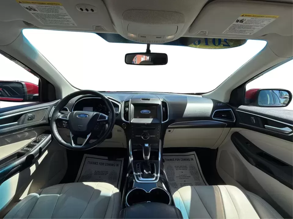 2016 Ford Edge Titanium (2FMPK3K93GB) with an 2.0L L4 DOHC 16V engine, 6A transmission, located at 880 E. National Road, Vandalia, OH, 45377, (937) 908-9800, 39.891918, -84.183594 - Picture your next road trip weekend: a comfortable SUV that can handle the daily school run, the long commute up I75, and a quick escape to the National Museum of the U.S. Air Force-without feeling like you're roughing it. This 2016 Ford Edge Titanium is built for real life in Vandalia, OH: roomy, c - Photo#22