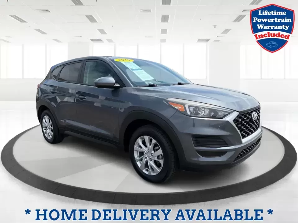 2019 Hyundai Tucson SE AWD (KM8J2CA47KU) with an 2.0L L4 DOHC 16V engine, 6A transmission, located at 1099 N County Rd 25A , Troy, OH, 45373, (937) 908-9800, 40.057079, -84.212883 - Need a dependable SUV that can handle school drop-offs, long commutes up I-75, and spontaneous weekend getaways to Charleston Falls Preserve or a quick lap around the Miami County Fairgrounds? This 2019 Hyundai Tucson SE in Coliseum Gray is a smart, practical choice for drivers who want confident al - Photo#0