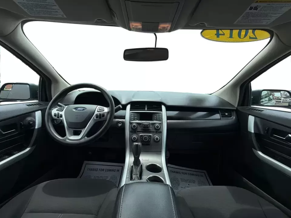 2014 Ford Edge SE FWD (2FMDK3GC0EB) with an 3.5L V6 DOHC 24V engine, 6-Speed Automatic transmission, located at 880 E. National Road, Vandalia, OH, 45377, (937) 908-9800, 39.891918, -84.183594 - Need an SUV that fits real life in the Miami Valley-school drop-offs, a steady commute, and weekend errands-without feeling bulky or hard to park? This 2014 Ford Edge SE FWD is a smart, comfortable choice for everyday drivers who want roomy seating for five, useful tech, and confident road manners f - Photo#20