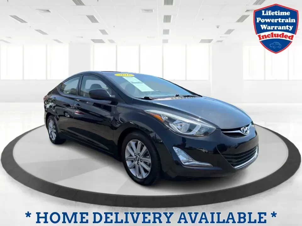 2016 Hyundai Elantra Limited (5NPDH4AE8GH) with an 1.8L L4 DOHC 16V engine, 6-Speed Automatic transmission, located at 1230 East Main St, Xenia, OH, 45385, (937) 908-9800, 39.688026, -83.910172 - Need a dependable commuter that still feels upscale for date night in downtown Xenia, quick school drop-offs, and weekend runs to Caesar Creek? This 2016 Hyundai Elantra Limited in Phantom Black is a smart, budget-friendly sedan built for daily life in Greene County-easy to park, comfortable for fiv - Photo#0