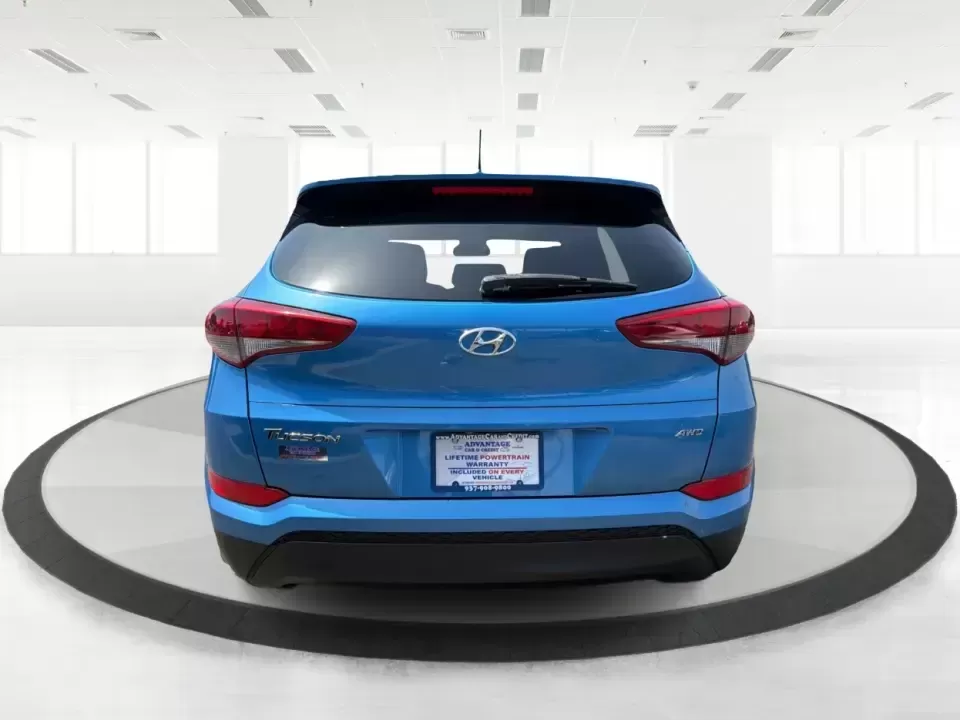 2016 Hyundai Tucson SE w/Preferred Package AWD (KM8J3CA41GU) with an 2.0L L4 DOHC 16V engine, 6A transmission, located at 401 Woodman Dr, Riverside, OH, 45431, (937) 908-9800, 39.760899, -84.123421 - Need an SUV that can handle Dayton-area commutes, rainy school drop-offs, and spontaneous weekend getaways without feeling oversized? This 2016 Hyundai Tucson SE w/Preferred Package AWD in eye-catching Caribbean Blue is built for real life-comfortable for daily drives, confident when the weather tur - Photo#3