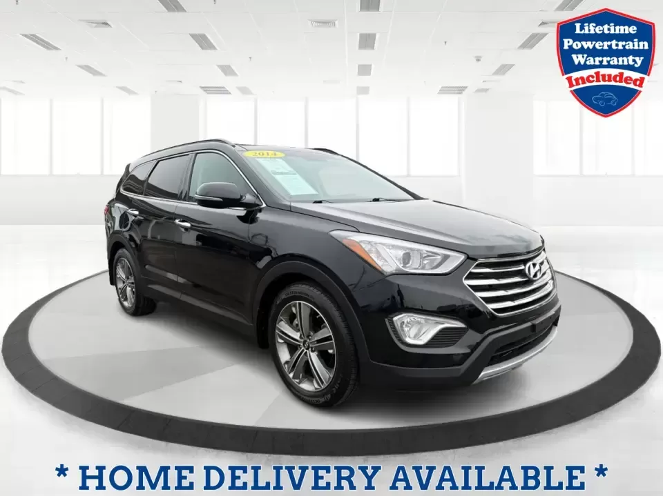 2014 Hyundai Santa Fe Limited AWD (KM8SRDHF4EU) with an 3.3L V6 DOHC 24V engine, 6-Speed Automatic transmission, located at 1230 East Main St, Xenia, OH, 45385, (937) 908-9800, 39.688026, -83.910172 - Picture your next weekend: loading up the family for a day at John Bryan State Park, heading out for youth sports in Beavercreek, or cruising I35 and US68 for an easy commute to Dayton. This 2014 Hyundai Santa Fe Limited AWD is built for real life in and around Xenia-roomy enough for growing familie - Photo#0