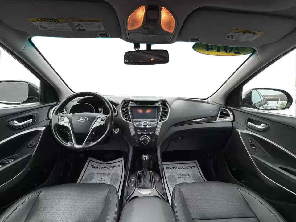 2014 Hyundai Santa Fe Limited AWD (KM8SRDHF4EU) with an 3.3L V6 DOHC 24V engine, 6-Speed Automatic transmission, located at 1230 East Main St, Xenia, OH, 45385, (937) 908-9800, 39.688026, -83.910172 - Picture your next weekend: loading up the family for a day at John Bryan State Park, heading out for youth sports in Beavercreek, or cruising I35 and US68 for an easy commute to Dayton. This 2014 Hyundai Santa Fe Limited AWD is built for real life in and around Xenia-roomy enough for growing familie - Photo#19