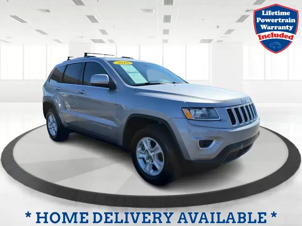 2016 Jeep Grand Cherokee Laredo 2WD (1C4RJEAG4GC) with an 3.6L V6 DOHC 24V engine, 8A transmission, located at 401 Woodman Dr, Riverside, OH, 45431, (937) 908-9800, 39.760899, -84.123421 - Picture your next week: a smooth commute down Route 35, a quick grocery run near Woodman Drive, and a Saturday escape to Carillon Historical Park or a family meet-up at Riverscape MetroPark-without feeling cramped or worn out. This 2016 Jeep Grand Cherokee Laredo 2WD is built for real life in the Mi- Photo#0