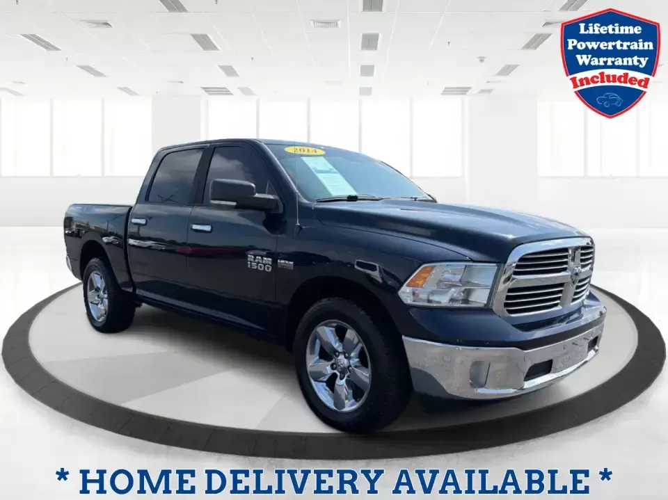 2014 Ram 1500 SLT Crew Cab SWB 4WD (1C6RR7LT3ES) with an 5.7L V8 OHV 16V engine, 6-Speed Automatic transmission, located at 1184 Kauffman Ave, Fairborn, OH, 45324, (937) 908-9800, 39.807072, -84.030914 - Whether you're hauling a camper to Caesars Creek, towing a trailer for weekend projects, or commuting from Fairborn to Wright-Patterson AFB with room for the whole crew, this truck is built for real-life Ohio driving. The 2014 Ram 1500 SLT Crew Cab SWB 4WD blends V8 power, confident four-wheel-drive- Photo#0