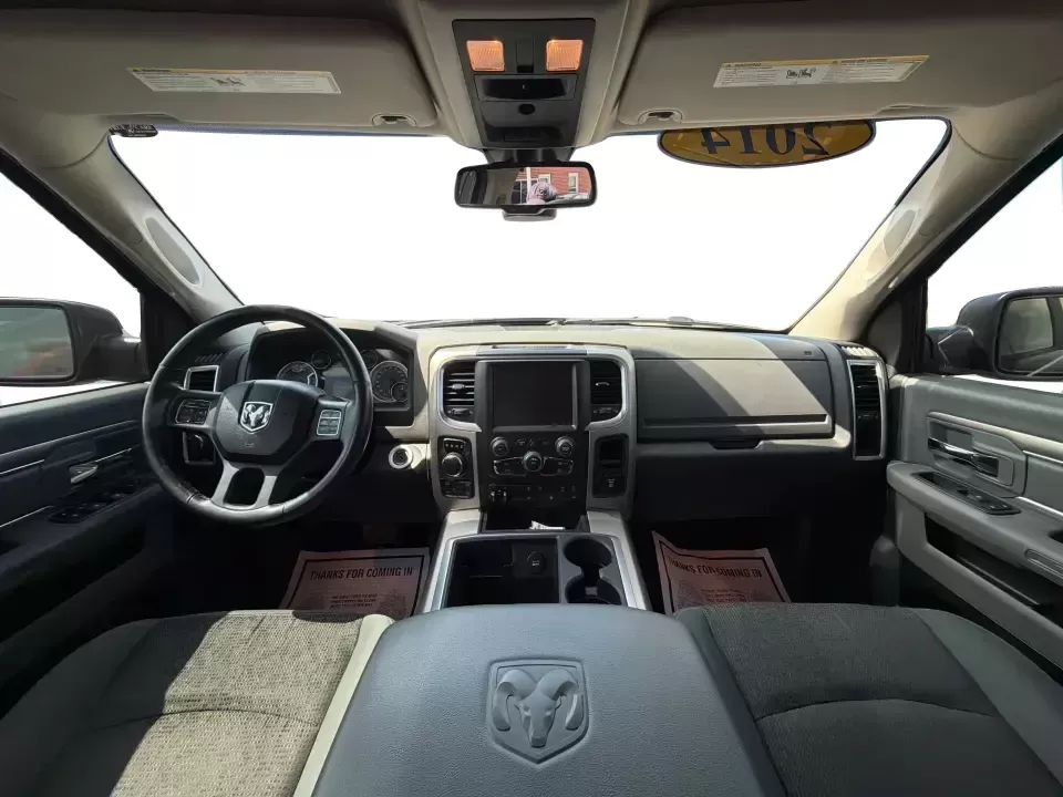 2014 Ram 1500 SLT Crew Cab SWB 4WD (1C6RR7LT3ES) with an 5.7L V8 OHV 16V engine, 6-Speed Automatic transmission, located at 1184 Kauffman Ave, Fairborn, OH, 45324, (937) 908-9800, 39.807072, -84.030914 - Whether you're hauling a camper to Caesars Creek, towing a trailer for weekend projects, or commuting from Fairborn to Wright-Patterson AFB with room for the whole crew, this truck is built for real-life Ohio driving. The 2014 Ram 1500 SLT Crew Cab SWB 4WD blends V8 power, confident four-wheel-drive- Photo#21