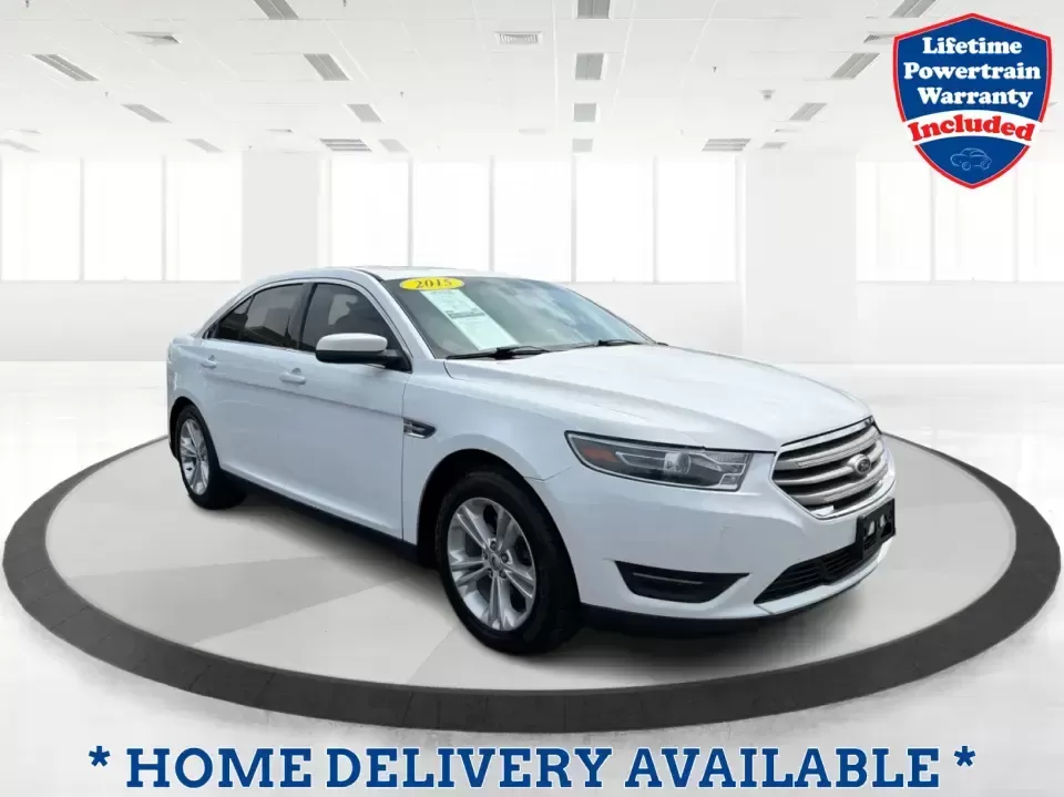 2015 Ford Taurus SEL FWD (1FAHP2E89FG) with an 3.5L V6 DOHC 24V engine, 6-Speed Automatic transmission, located at 1951 S Dayton Lakeview Rd., New Carlisle, OH, 45344, (937) 908-9800, 39.890999, -84.050255 - Need a comfortable, confident sedan for the daily commute, school drop-offs, and the occasional Dayton-to-Columbus road trip? This 2015 Ford Taurus SEL FWD is built for real life-roomy for five, smooth on longer drives, and packed with the kind of features that make every mile feel easier, whether y- Photo#0