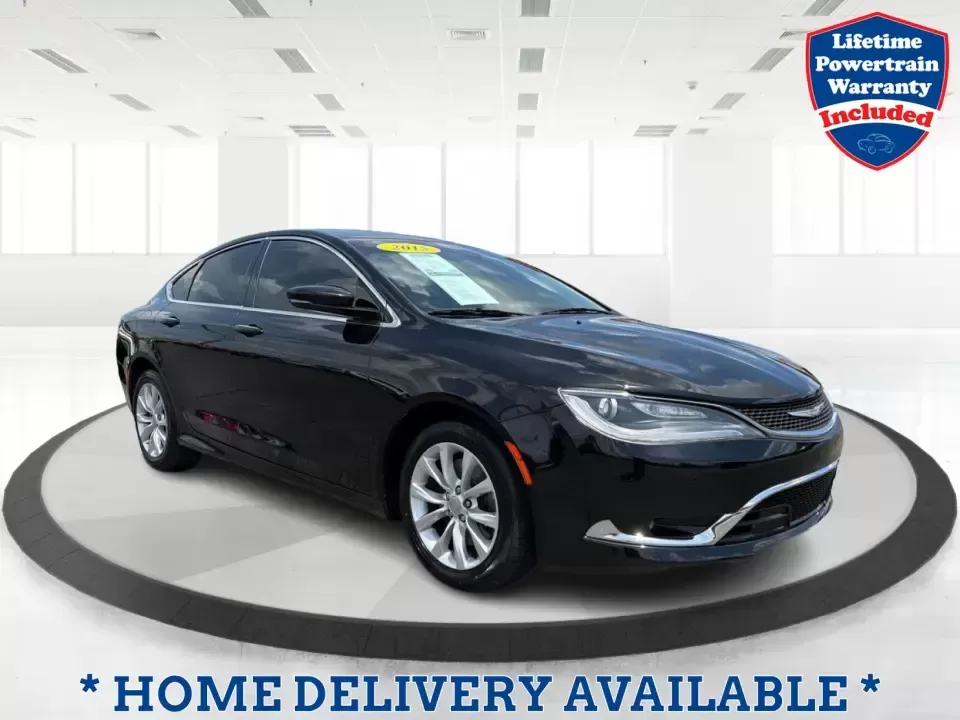 2015 Chrysler 200 200C (1C3CCCCGXFN) with an Other engine, located at 1230 East Main St, Xenia, OH, 45385, (937) 908-9800, 39.688026, -83.910172 - Slip into a comfortable, upscale sedan that fits real life in Xenia-school drop-offs, the daily commute down US-35, and weekend errands between Downtown Xenia and the Greene Towne Center. This 2015 Chrysler 200C in Black Clearcoat blends a refined cabin with practical four-door versatility, making i- Photo#0