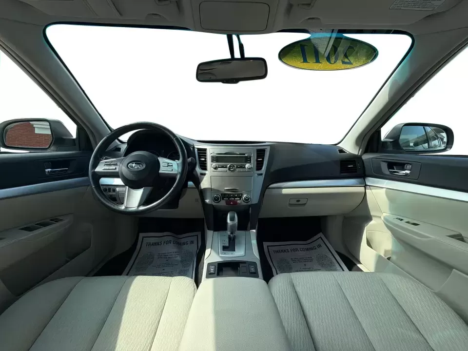2011 Subaru Legacy Premium + CWP (4S3BMBC69B3) with an 2.5L H-4 variable valve control engine, Continuously Variable Transmission (CVT) transmission, located at 8750 N County Rd 25A, Piqua, OH, 45356, (937) 908-9800, 40.164391, -84.232513 - Need a confident, all-weather commuter that can handle Ohio winters, weekend road trips, and the daily school-and-work shuffle without feeling like a bare-bones sedan? This 2011 Subaru Legacy Premium + CWP in Satin White Pearl is a smart fit for drivers who want Subaru capability in a comfortable, p- Photo#20