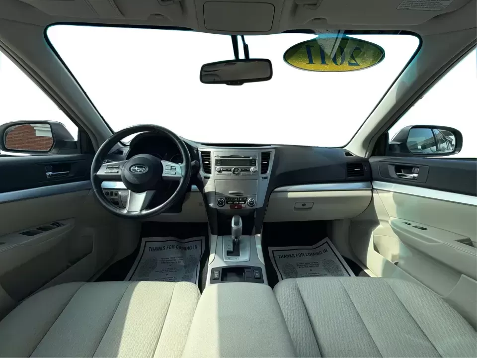 2011 Subaru Legacy Premium + CWP (4S3BMBC69B3) with an 2.5L H-4 variable valve control engine, Continuously Variable Transmission (CVT) transmission, located at 8750 N County Rd 25A, Piqua, OH, 45356, (937) 908-9800, 40.164391, -84.232513 - Need a confident, all-weather commuter that can handle Ohio winters, weekend road trips, and the daily school-and-work shuffle without feeling like a bare-bones sedan? This 2011 Subaru Legacy Premium + CWP in Satin White Pearl is a smart fit for drivers who want Subaru capability in a comfortable, p- Photo#21