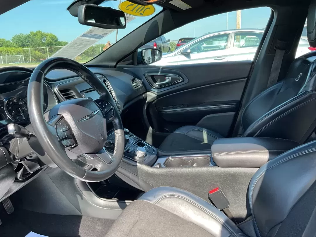 2015 Chrysler 200 S (1C3CCCBB8FN) with an Other engine, located at 880 E. National Road, Vandalia, OH, 45377, (937) 908-9800, 39.891918, -84.183594 - **Experience Luxury on a Budget with the 2015 Chrysler 200 S at Advantage Car and Credit**<br /> <br /> Looking for a stylish sedan that can handle your daily commute as effortlessly as your weekend adventures? The 2015 Chrysler 200 S is the perfect blend of comfort, technology, and modern aesthetic - Photo#9