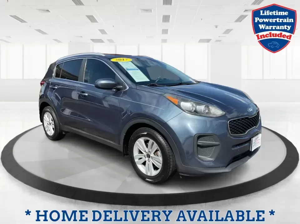 2017 Kia Sportage LX (KNDPM3ACXH7) with an Theta II 2.4L I-4 gasoline direct injection engine, 6A transmission, located at 1951 S Dayton Lakeview Rd., New Carlisle, OH, 45344, (937) 908-9800, 39.890999, -84.050255 - **Discover Your Next Adventure with the 2017 Kia Sportage LX at Advantage Car and Credit!** <br /> <br /> Are you ready to elevate your driving experience? Look no further! This stunning 2017 Kia Sportage LX in Pacific Blue is perfect for anyone who craves both style and functionality. Whether you'r - Photo#0