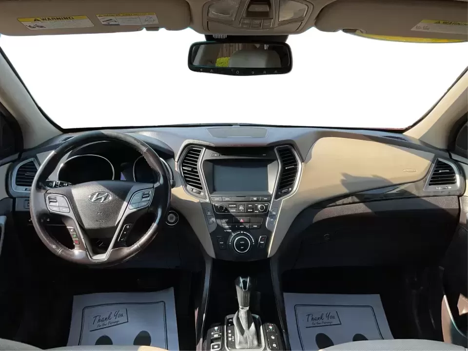 2017 Hyundai Santa Fe 2.0T Ultimate (5XYZW4LA5HG) with an Theta II 2L I-4 gasoline direct injection engine, 6A transmission, located at 880 E. National Road, Vandalia, OH, 45377, (937) 908-9800, 39.891918, -84.183594 - Are you ready to elevate your family adventures or commute comfortably while tackling any road with confidence? Look no further than this 2017 Hyundai Santa Fe 2.0T Ultimate, available now at Advantage Car and Credit in Fairborn, OH. This SUV is not just a vehicle; it's your ticket to creating unfor - Photo#20