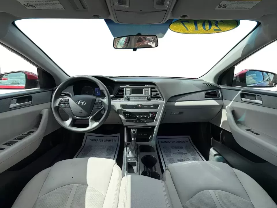 2017 Hyundai Sonata SE (5NPE24AF8HH) with an 2.4L L4 DOHC 16V engine, 7A transmission, located at 1099 N County Rd 25A , Troy, OH, 45373, (937) 908-9800, 40.057079, -84.212883 - Need a reliable, comfortable sedan for the daily drive from Troy to Dayton, school drop-offs, or quick weekend getaways to Charleston Falls Preserve? This red 2017 Hyundai Sonata Base is built for real life-easy to park downtown near the Miami County Courthouse, smooth on I75, and efficient enough f - Photo#20