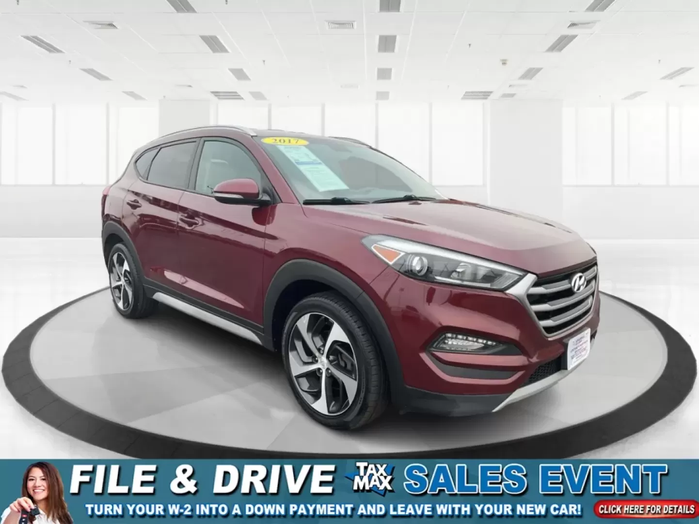 2017 Hyundai Tucson Sport (KM8J3CA29HU) with an 1.6L I-4 gasoline direct injection engine, 7A transmission, located at 1951 S Dayton Lakeview Rd., New Carlisle, OH, 45344, (937) 908-9800, 39.890999, -84.050255 - **Discover Adventure in the 2017 Hyundai Tucson: Your Ideal SUV for Every Journey!**<br /> <br /> Are you ready to elevate your driving experience? The 2017 Hyundai Tucson in striking Ruby Wine is here, tailored for those who crave versatility and reliability in their daily adventures. Whether you'r - Photo#0
