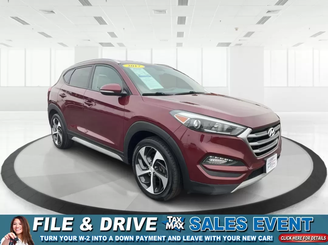2017 Hyundai Tucson Sport (KM8J3CA29HU) with an 1.6L I-4 gasoline direct injection engine, 7A transmission, located at 1951 S Dayton Lakeview Rd., New Carlisle, OH, 45344, (937) 908-9800, 39.890999, -84.050255 - **Discover Adventure in the 2017 Hyundai Tucson: Your Ideal SUV for Every Journey!**<br /> <br /> Are you ready to elevate your driving experience? The 2017 Hyundai Tucson in striking Ruby Wine is here, tailored for those who crave versatility and reliability in their daily adventures. Whether you'r - Photo#0