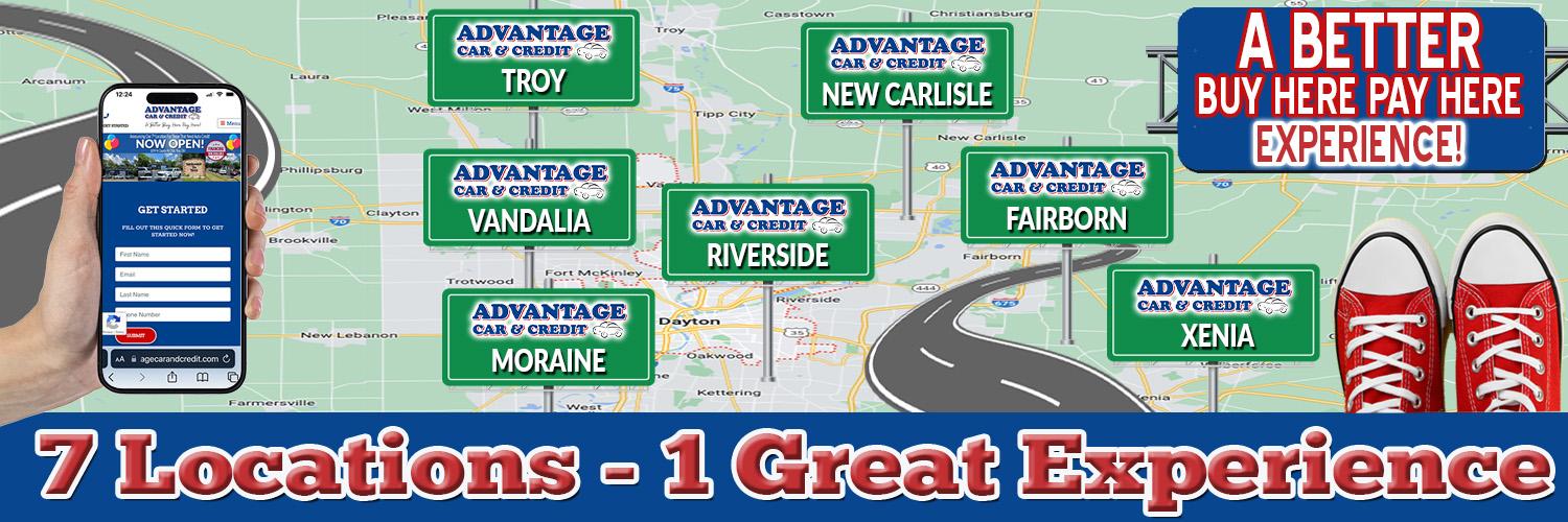 Advantage Car & Credit Now Has 7 Locations - 1 Great Experience